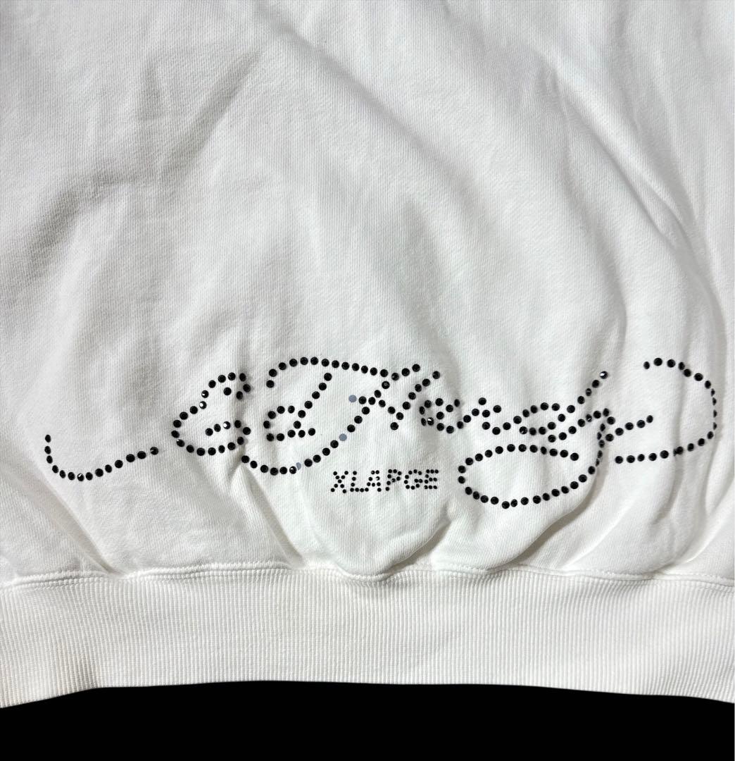 S*i様 XLARGE × EdHardy ラインストーン スウェット パーカー - メルカリ