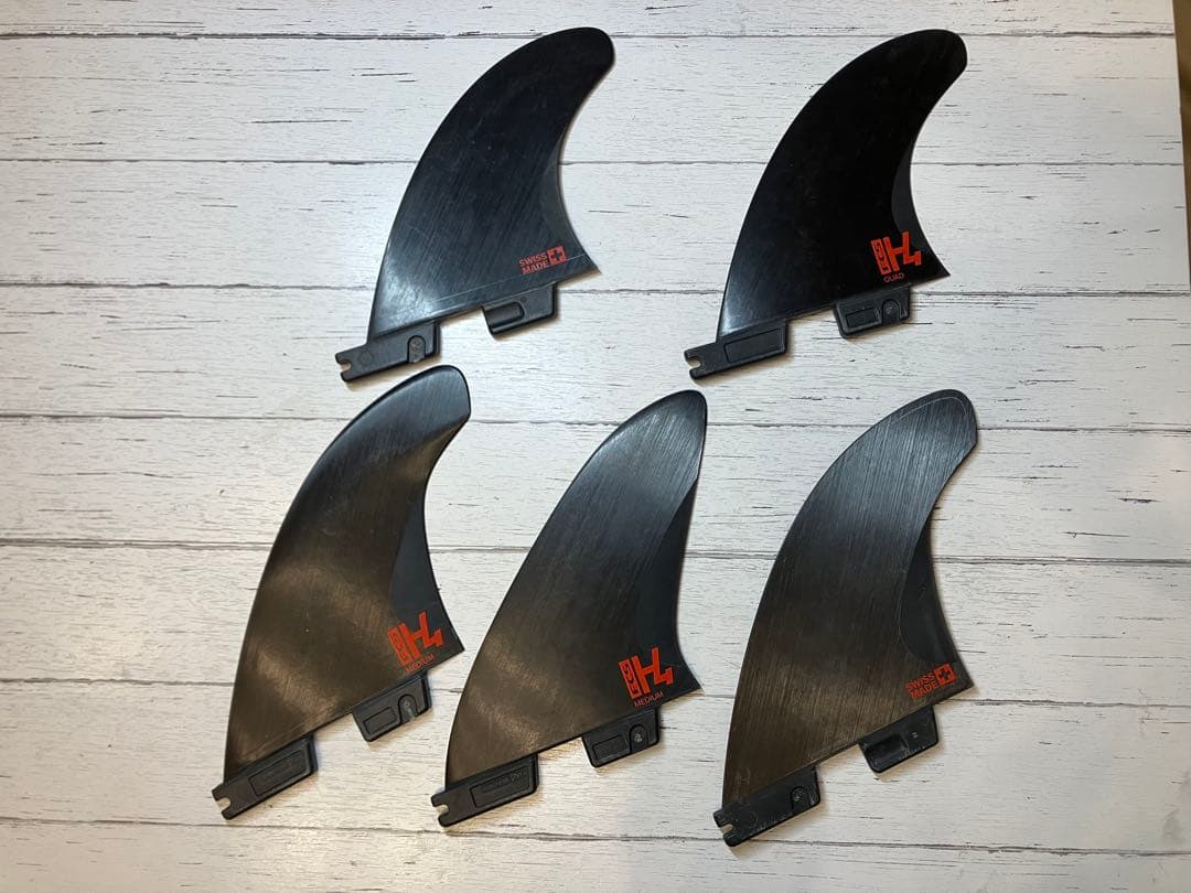 FCS2 FIN H4 TRI QUAD Fins 美中古　5フィンセット FCS II H4 Quad Rear Fins - FCS US