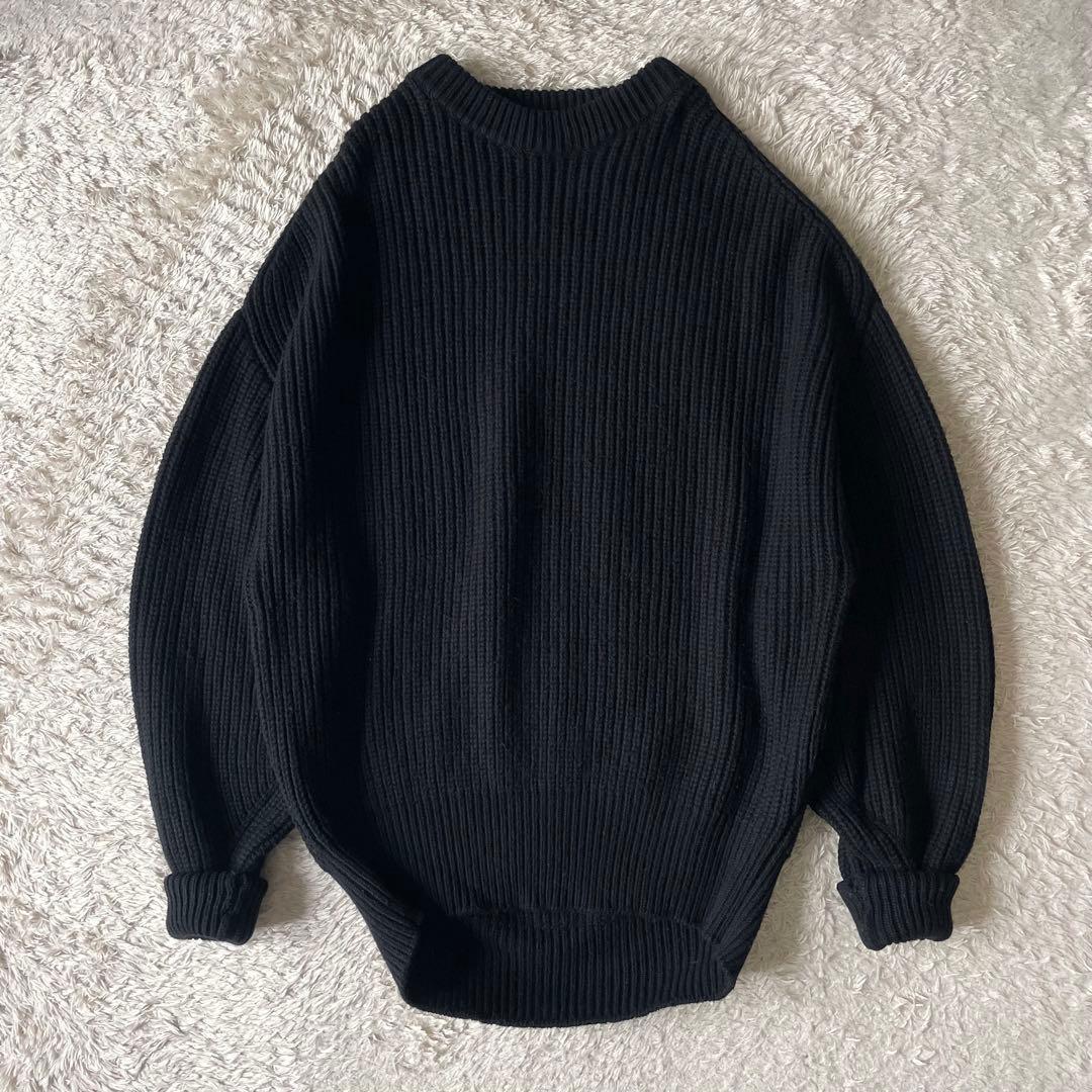 ハイク HYKE 畔編みニット カシミヤ混 M ブラック - メルカリ