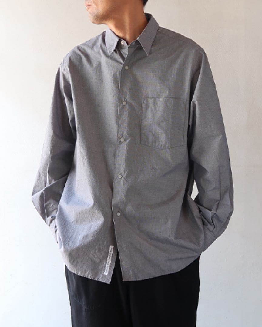 超美品！nanamica(ナナミカ) レギュラーカラー ウインドシャツ Ｌサイズ nanamica (ナナミカ) Regular Collar Wind Shirt / レギュラーカラーシャツ