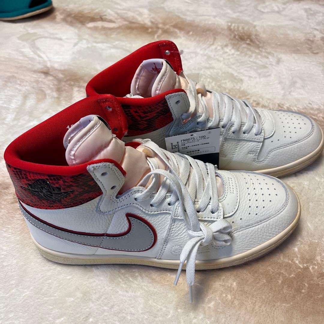 NIKEジョーダンエアシップホワイト/レッド　28cm NIKE［未使用］‼️ Awake NY × Nike Jordan Air Ship SP University Red アウェイク