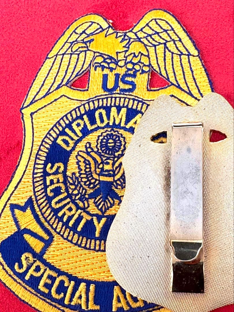 アメリカ国務省 DSS 特別捜査官 バッジと実物パッチのセット ポリス