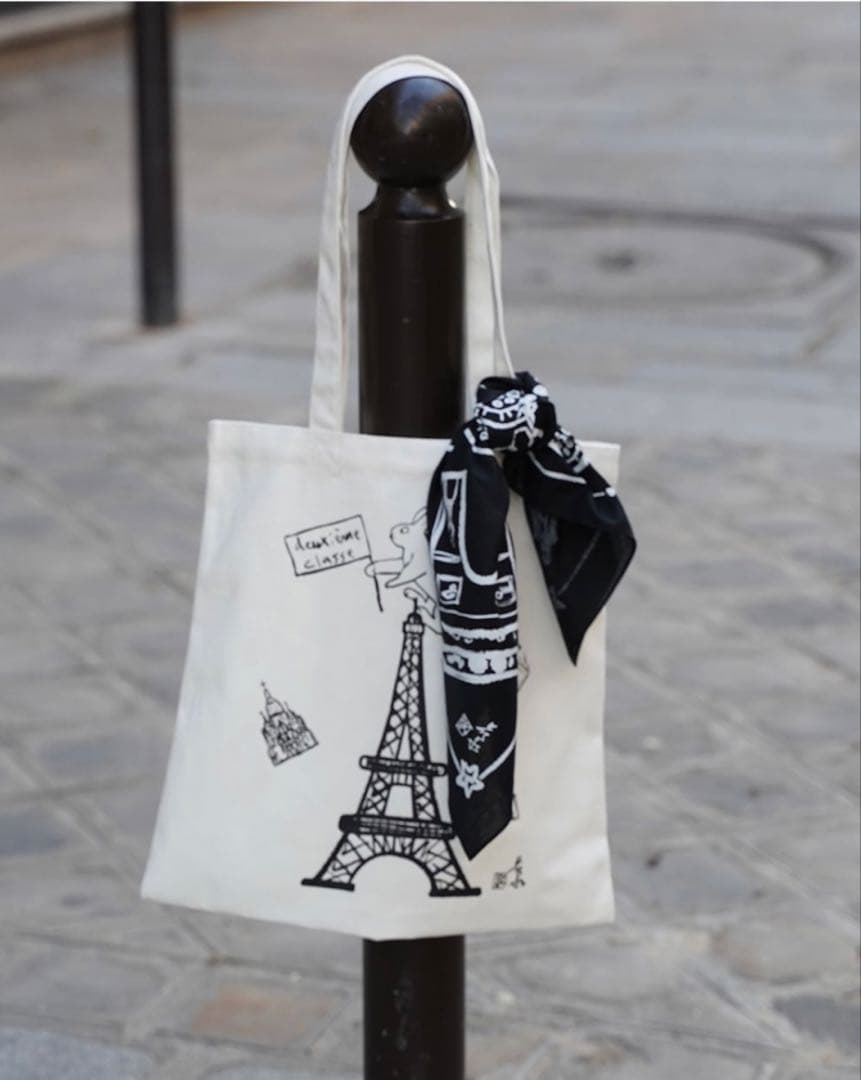 ドゥーズィエムクラス】 PETIT USAGI バンダナ うさぎ 黒色 - メルカリ