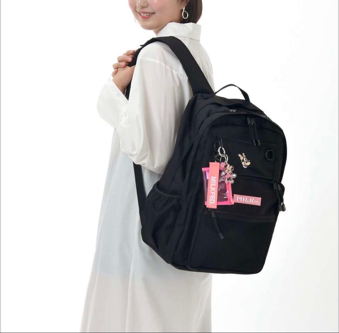 MILKFED.】ミニー リュックサック・バックパック チャーム・ポーチ付き