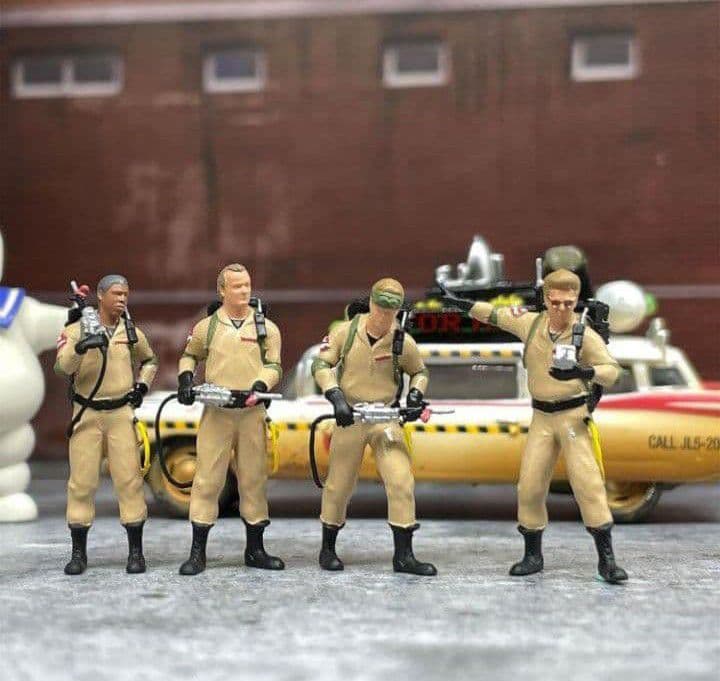 ★限定品◉1/64 【ゴーストバスターズフィギュア4体セット】《新品》