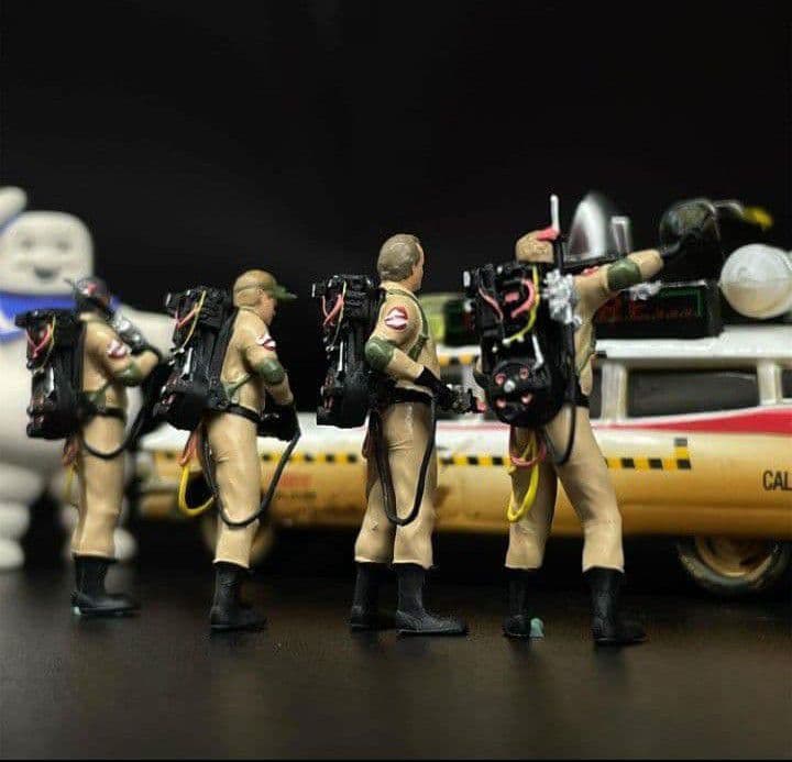 ★限定品◉1/64 【ゴーストバスターズフィギュア4体セット】《新品》