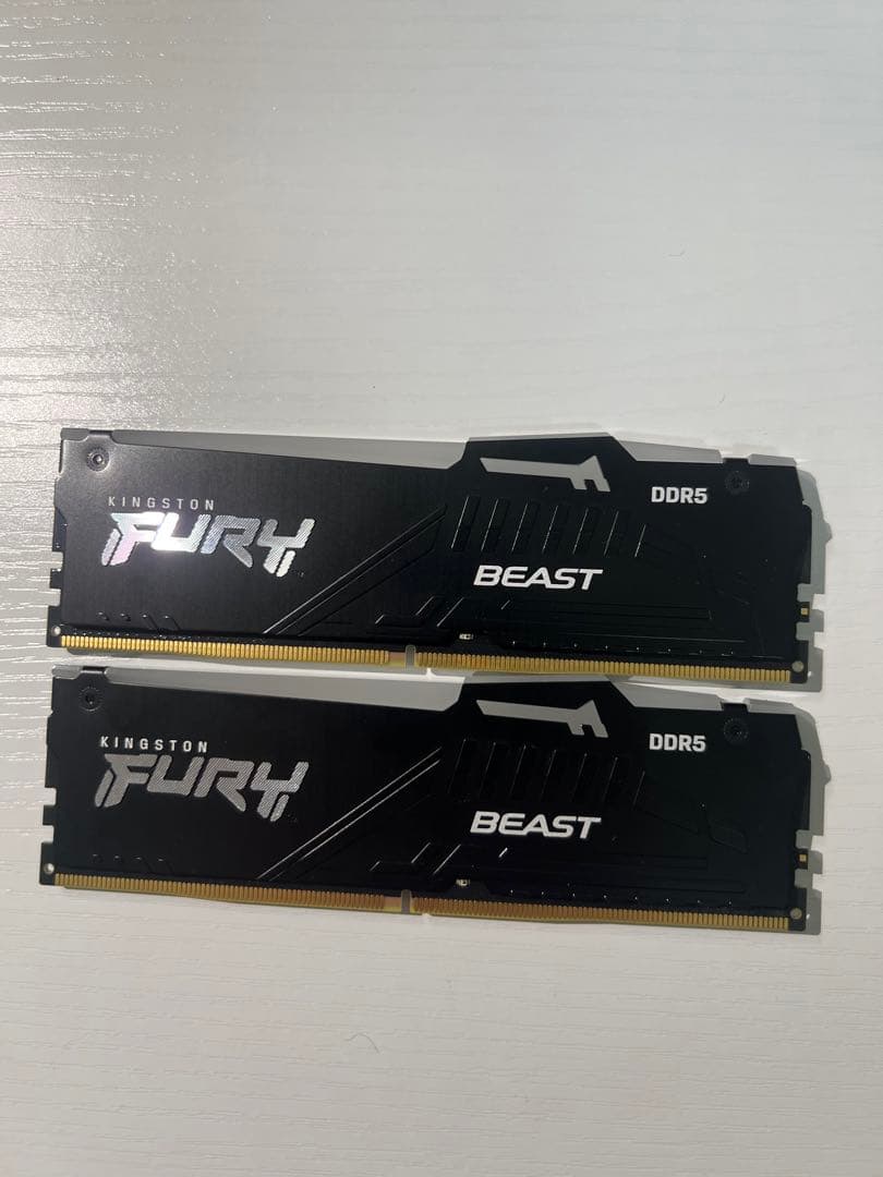Kingston FURY BEAST DDR5 RGB メモリ 2枚8gb*２ Memória Kingston FURY™ Beast DDR5 RGB - 8 GB, 16 GB, 32 GB, 64 GB