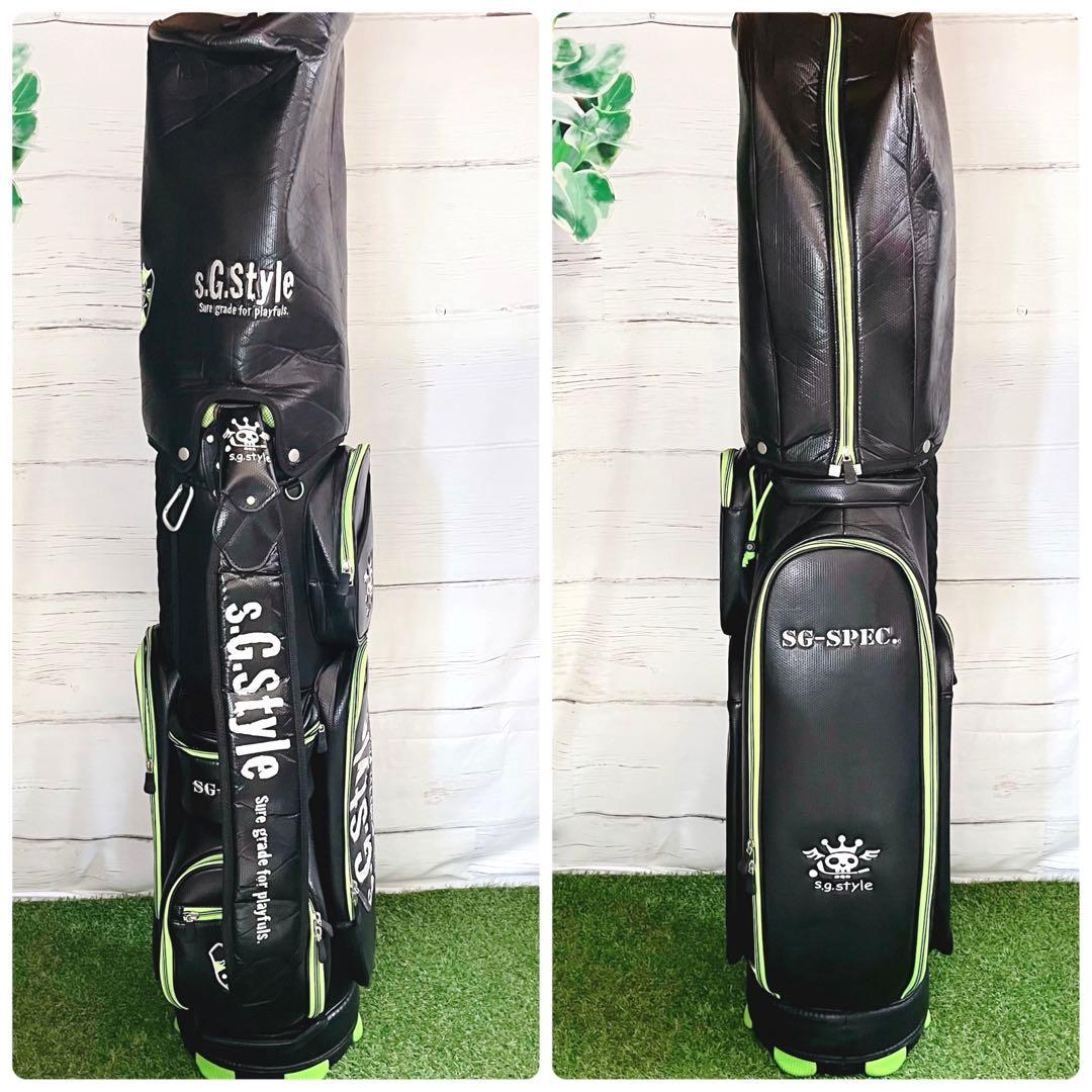 【入手困難】美品 S.G.style キャディバッグ ブラック グリーン レア