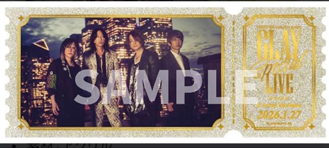 【未開封】 GLAY アクリルブロック 限定 スペシャルライブ Kアリーナ