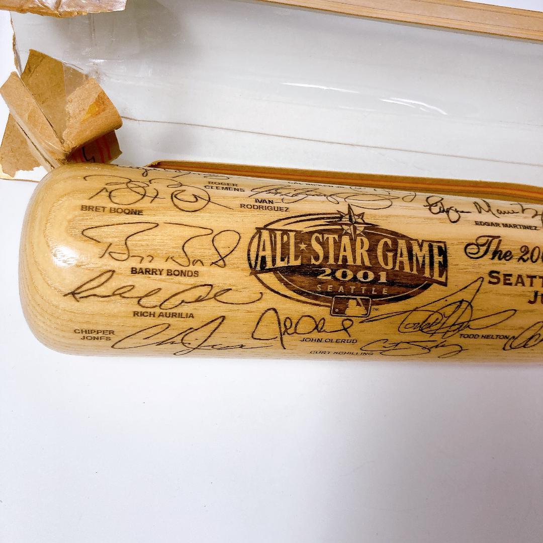 MLB オールスターゲーム 記念バット 2001 イチローサイン有り|3099