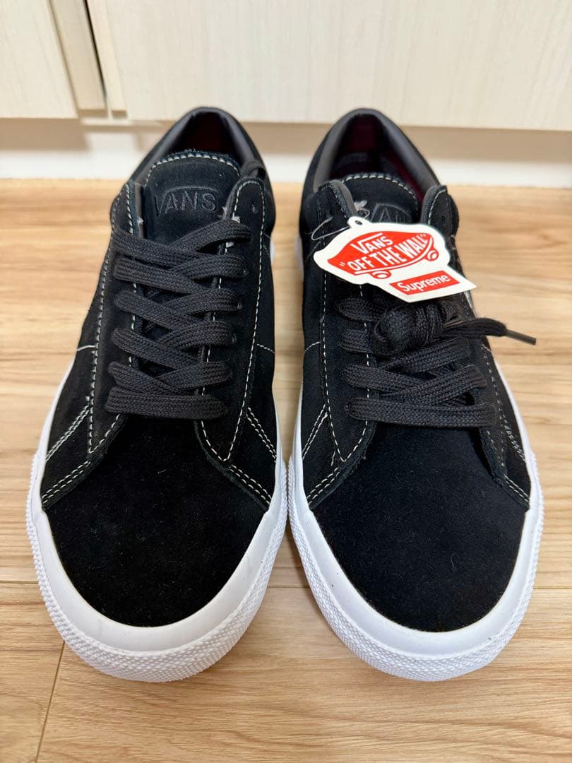 新品未使用VANS スニーカー ブラック Supremeコラボ - メルカリ
