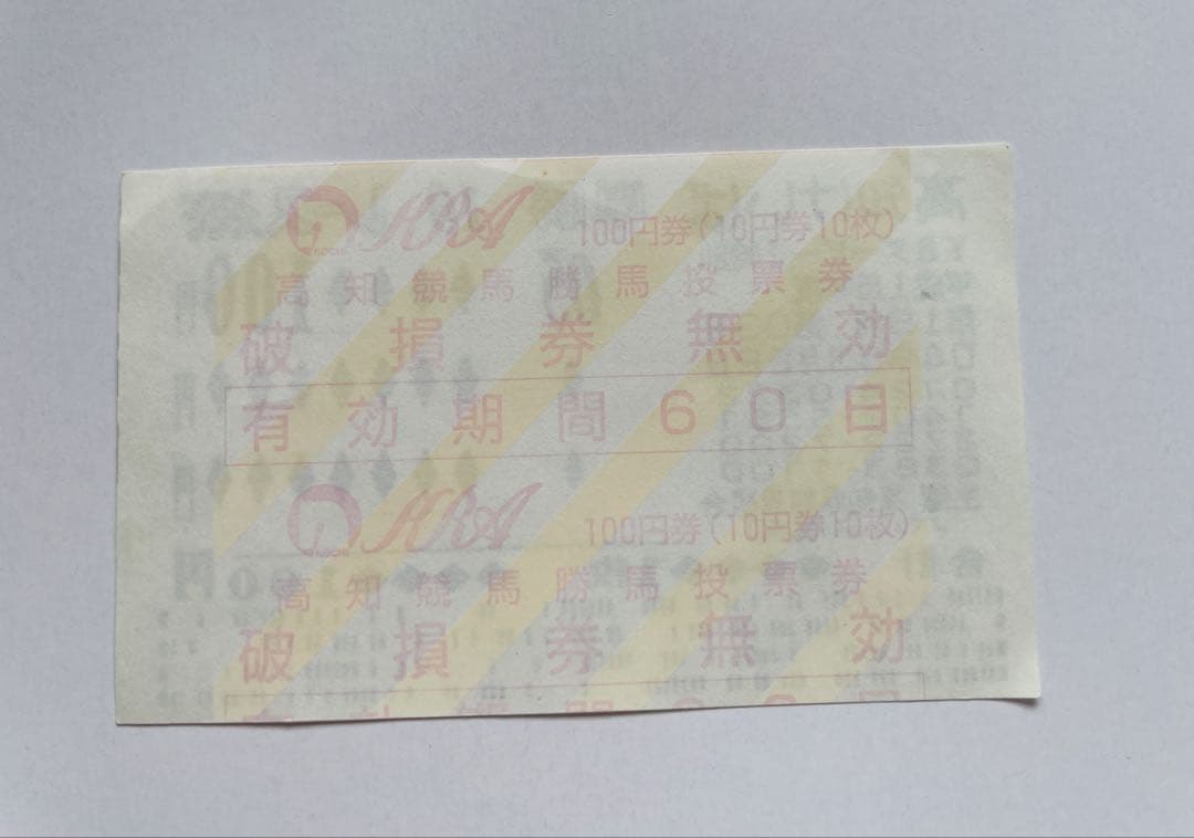 高知競馬場 ハルウララ 単勝馬券 武豊騎手騎乗（2025.9.10高知新聞付