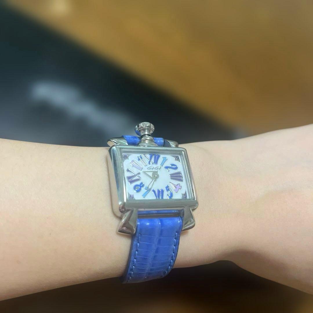GaGa Milano 腕時計(クォーツ) 青 - メルカリ