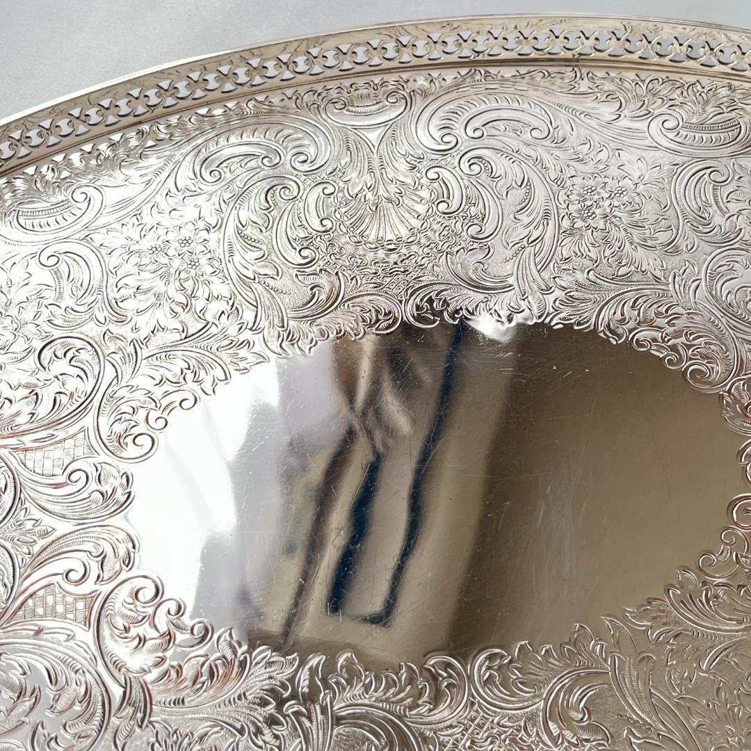 Barker & Ellis】 ギャラリートレー オーバル型 39cm 【Barker & Ellis