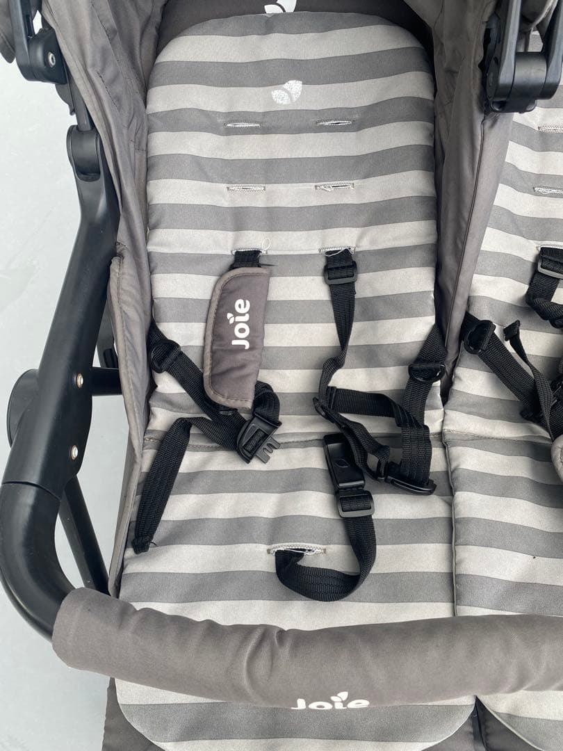 Joie(ジョイー) 双子ベビーカー グレー ストライプ エアツイン