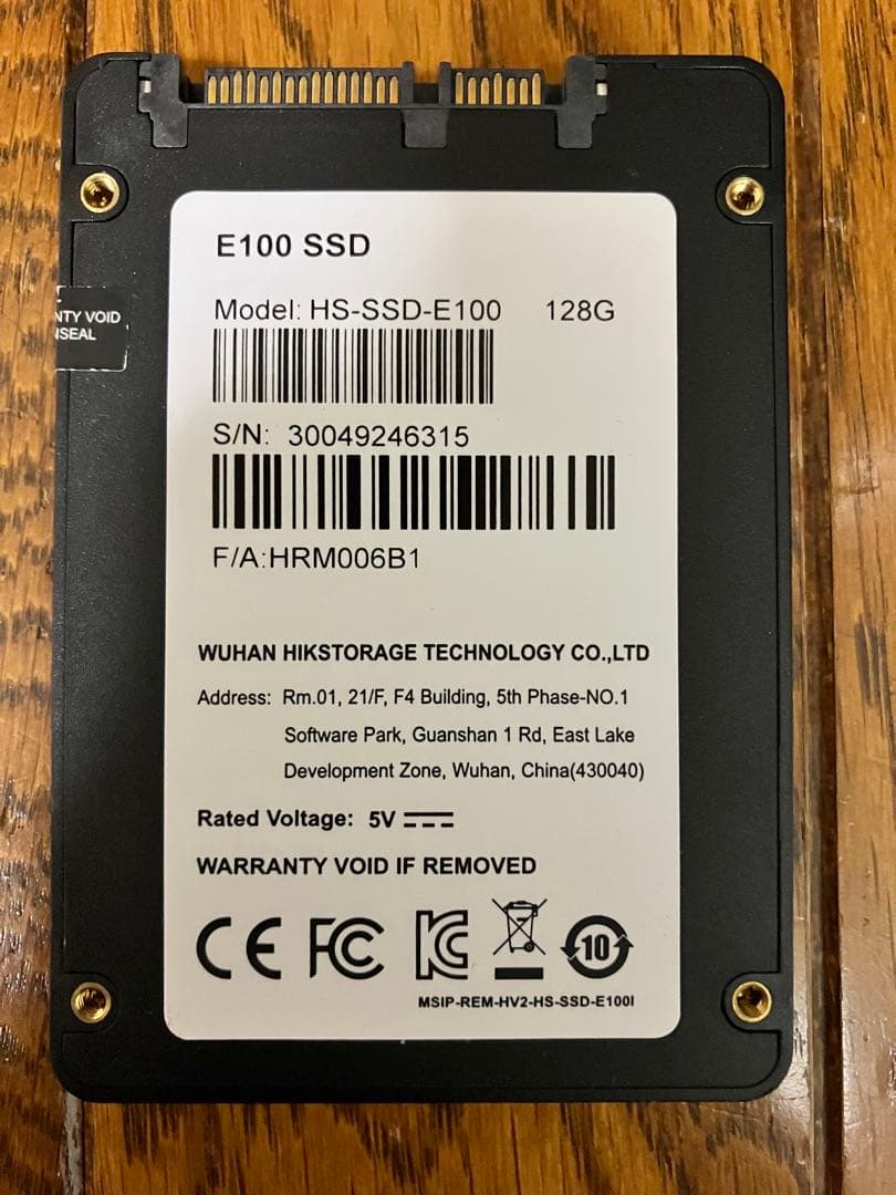 HIKVISION製 SSD 128GB HS-SSD-E100 - メルカリ