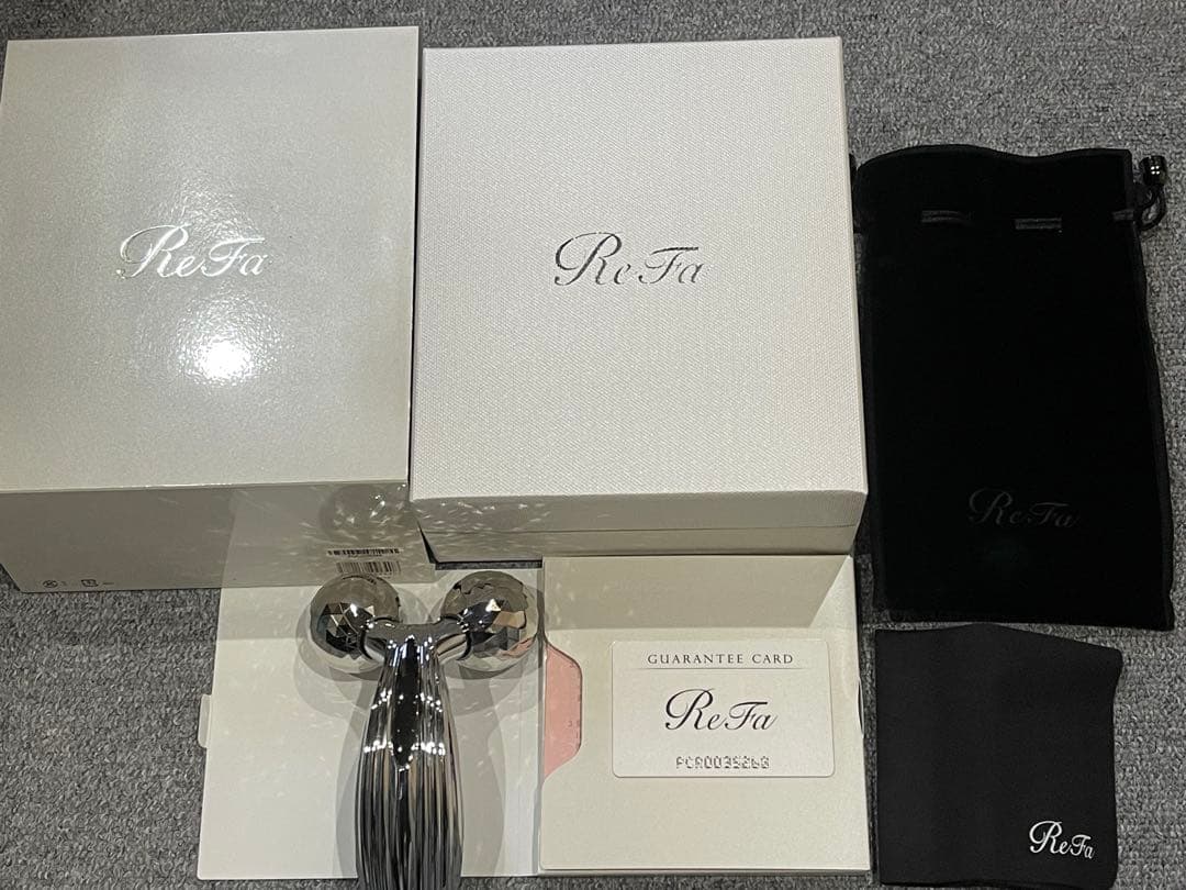 ReFa 美顔ローラー 専用ポーチ付き 箱あり説明書あり - メルカリ