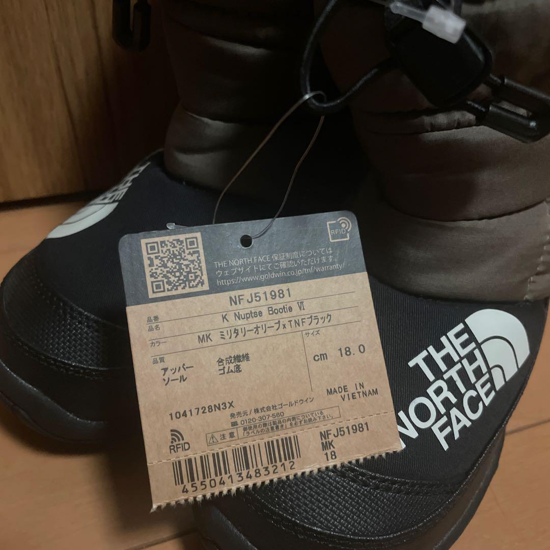 THE NORTH FACE オリーブ ヌプシ　ブーツ 18.0cm