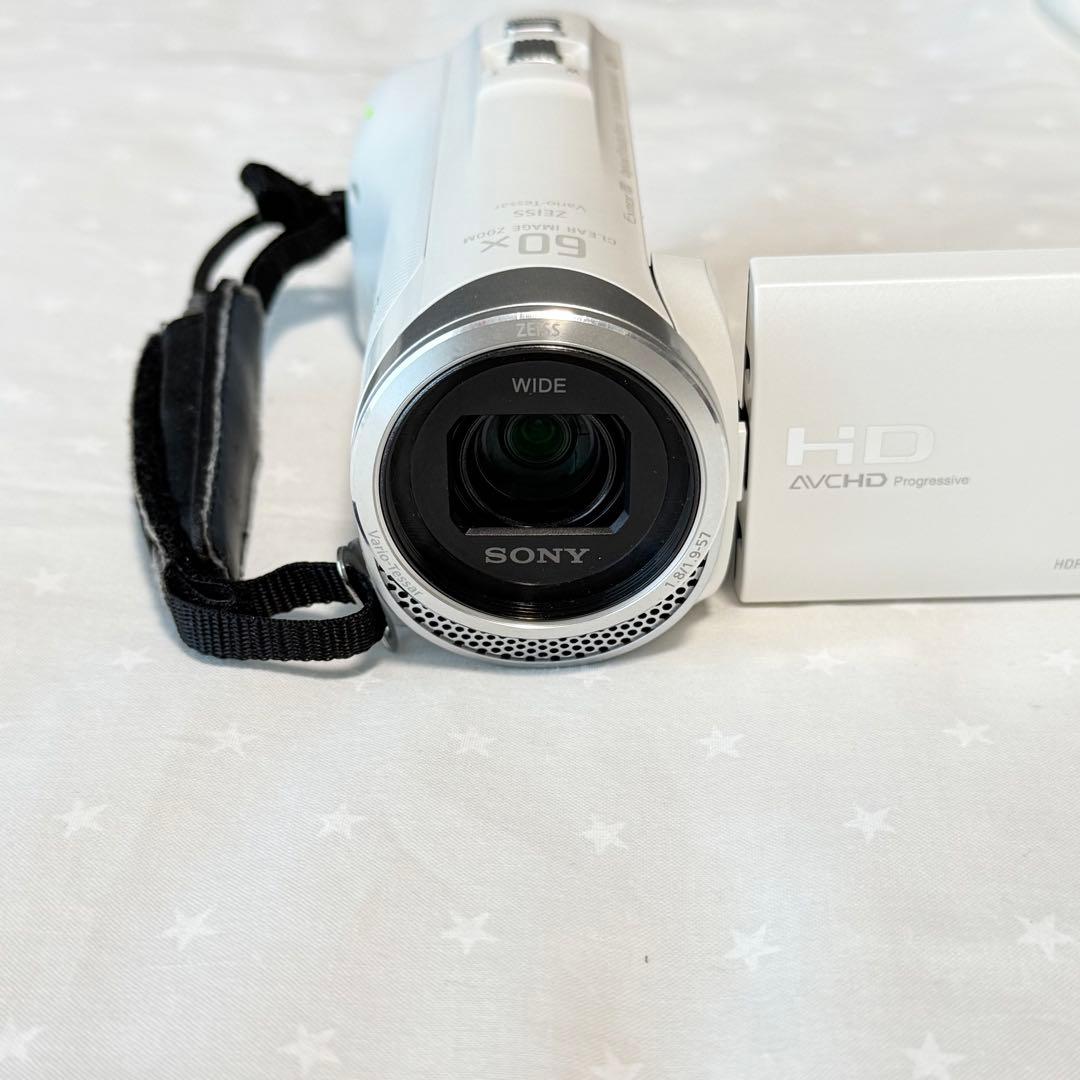 SONY HDR-CX480 HDビデオカメラ ハンディカム ホワイト - メルカリ