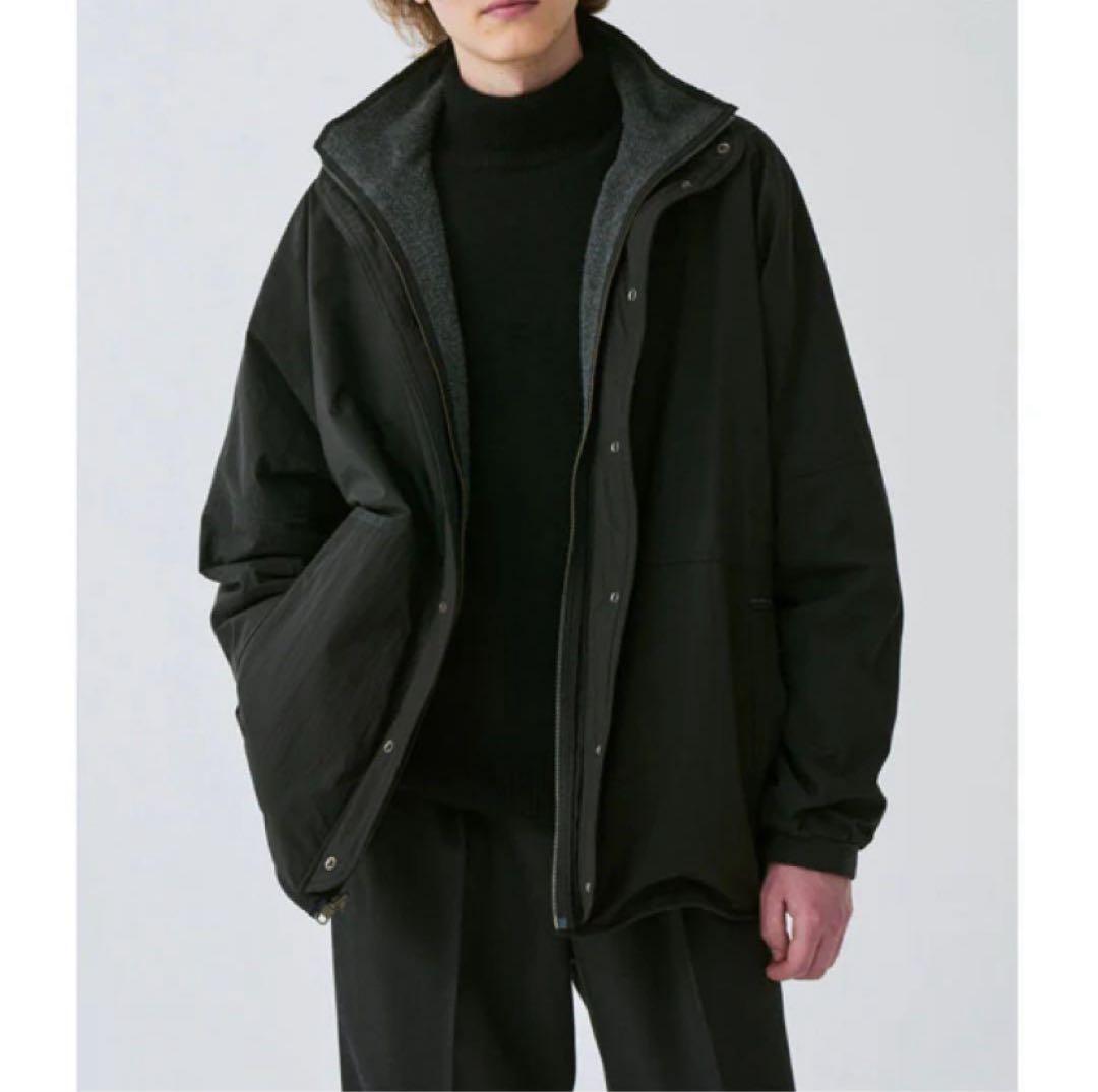 Wool 100% Fleece Nylon Reverse Blouson - メルカリ