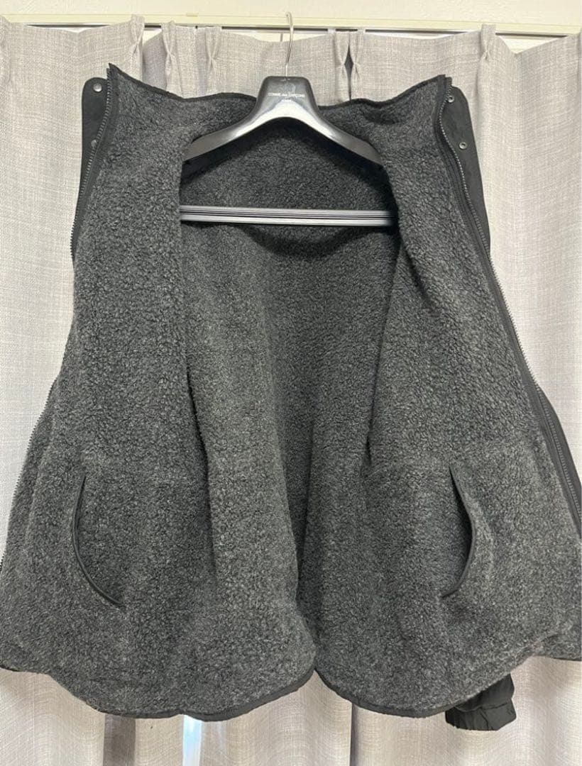 Wool 100% Fleece Nylon Reverse Blouson - メルカリ