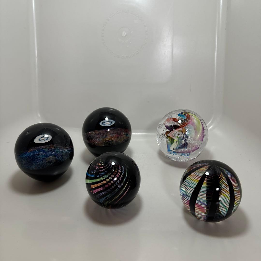 出展作品 セカイ星展 戸田晶子 オブジェ 宮崎英彦 ガラス玉 ルナ