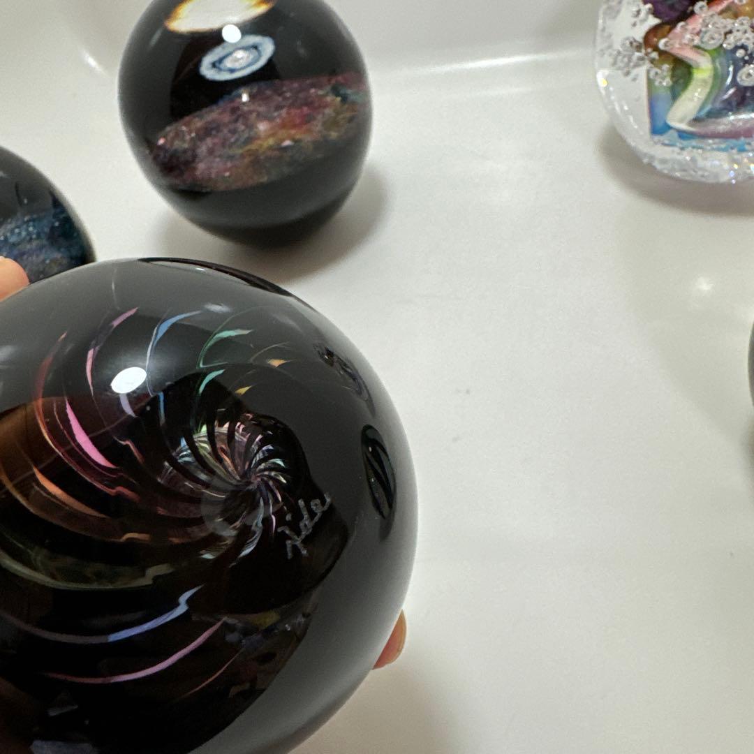 出展作品 セカイ星展 戸田晶子 オブジェ 宮崎英彦 ガラス玉 ルナ