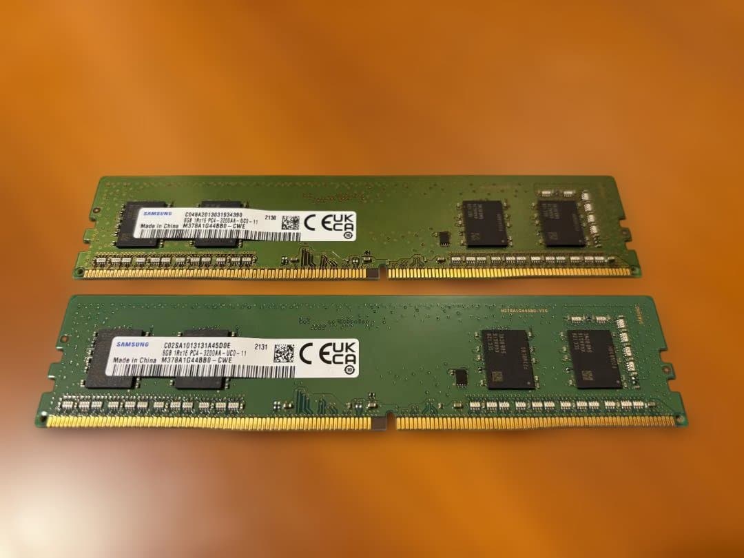 SAMSUNG DDR4-3200 16GB (8GB×2) - メルカリ