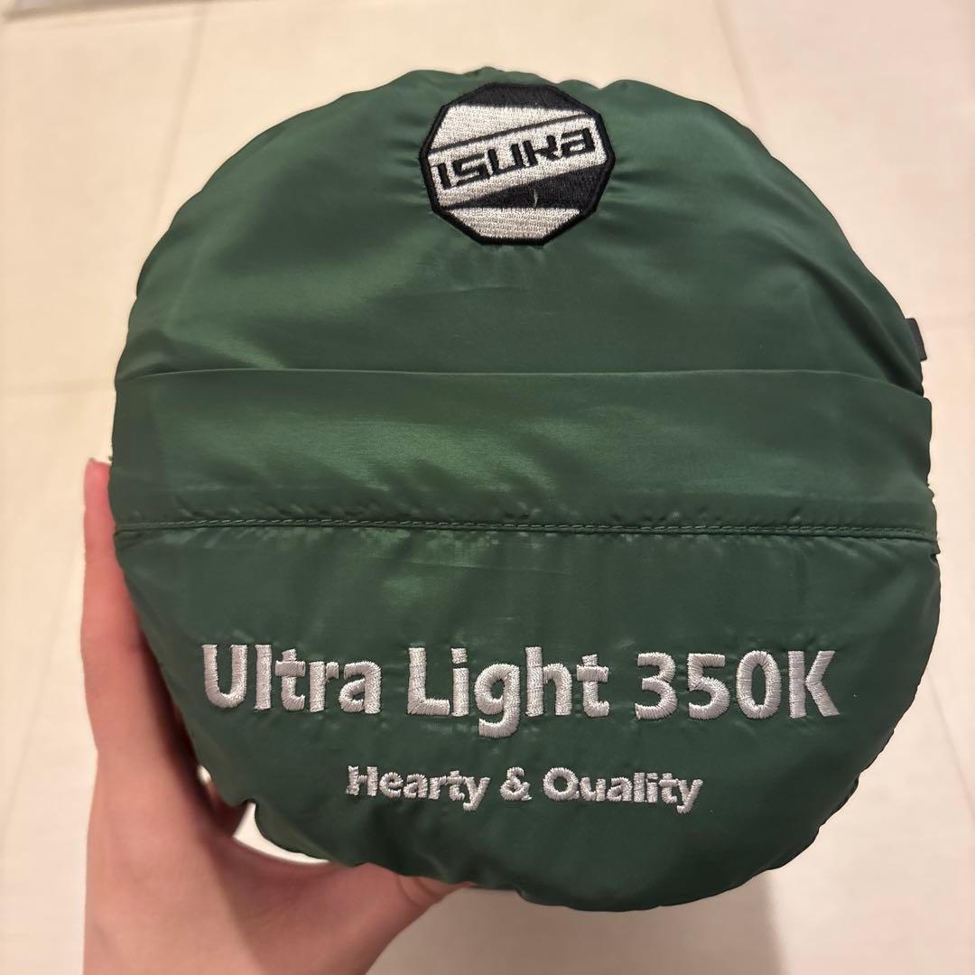 ISUKA Ultra Light 350K シュラフ オリーブ イスカ ISUKA 寝袋 ウルトラライト 夏用寝袋 化繊シュラフ 定番モデル