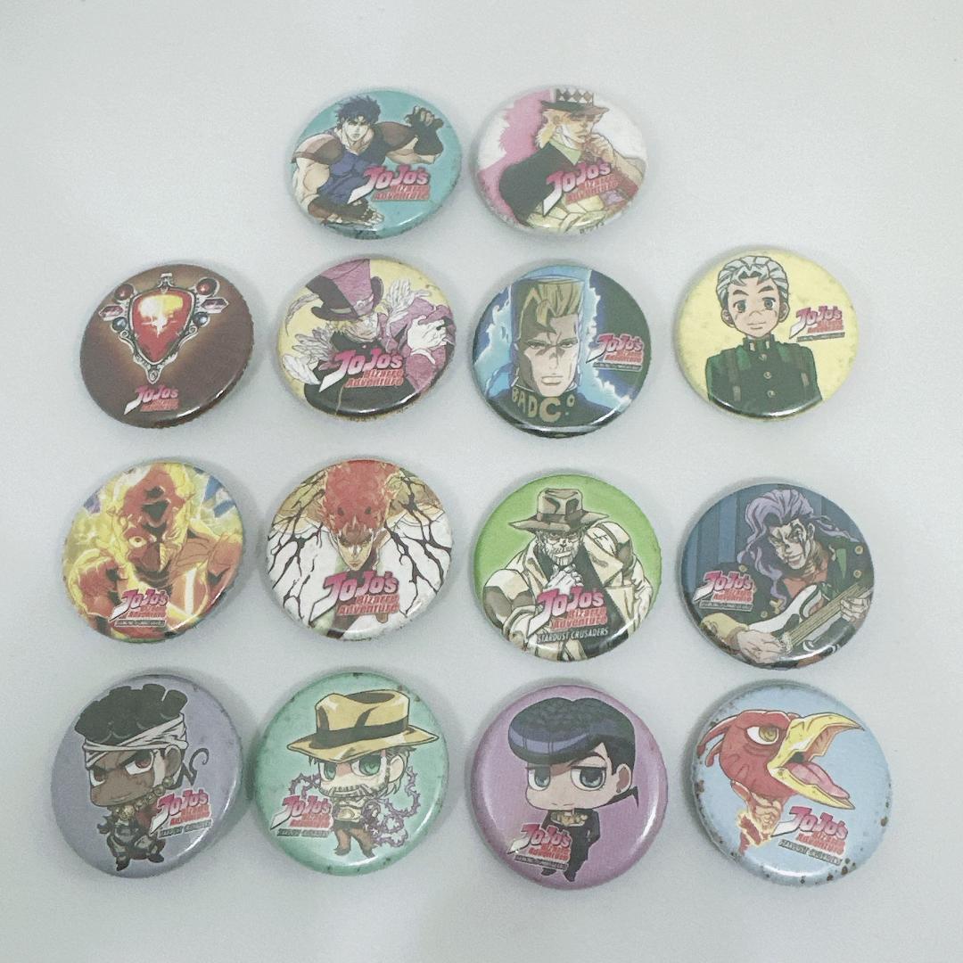 【新品 未使用】ジョジョの奇妙な冒険 缶バッジ 14種セット レア