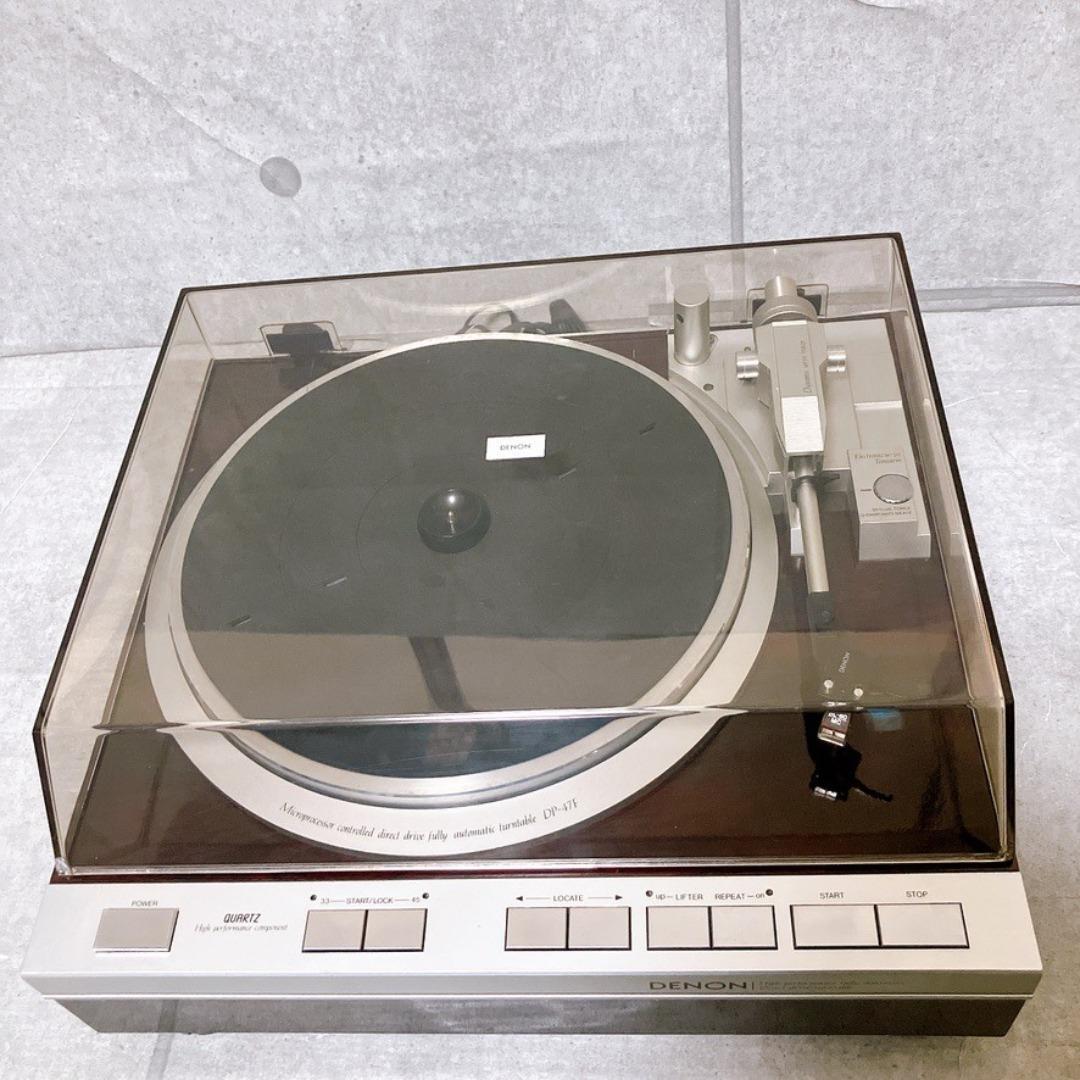 DENON レコードプレーヤー DP-47F ターンテーブル フルオート 動作品