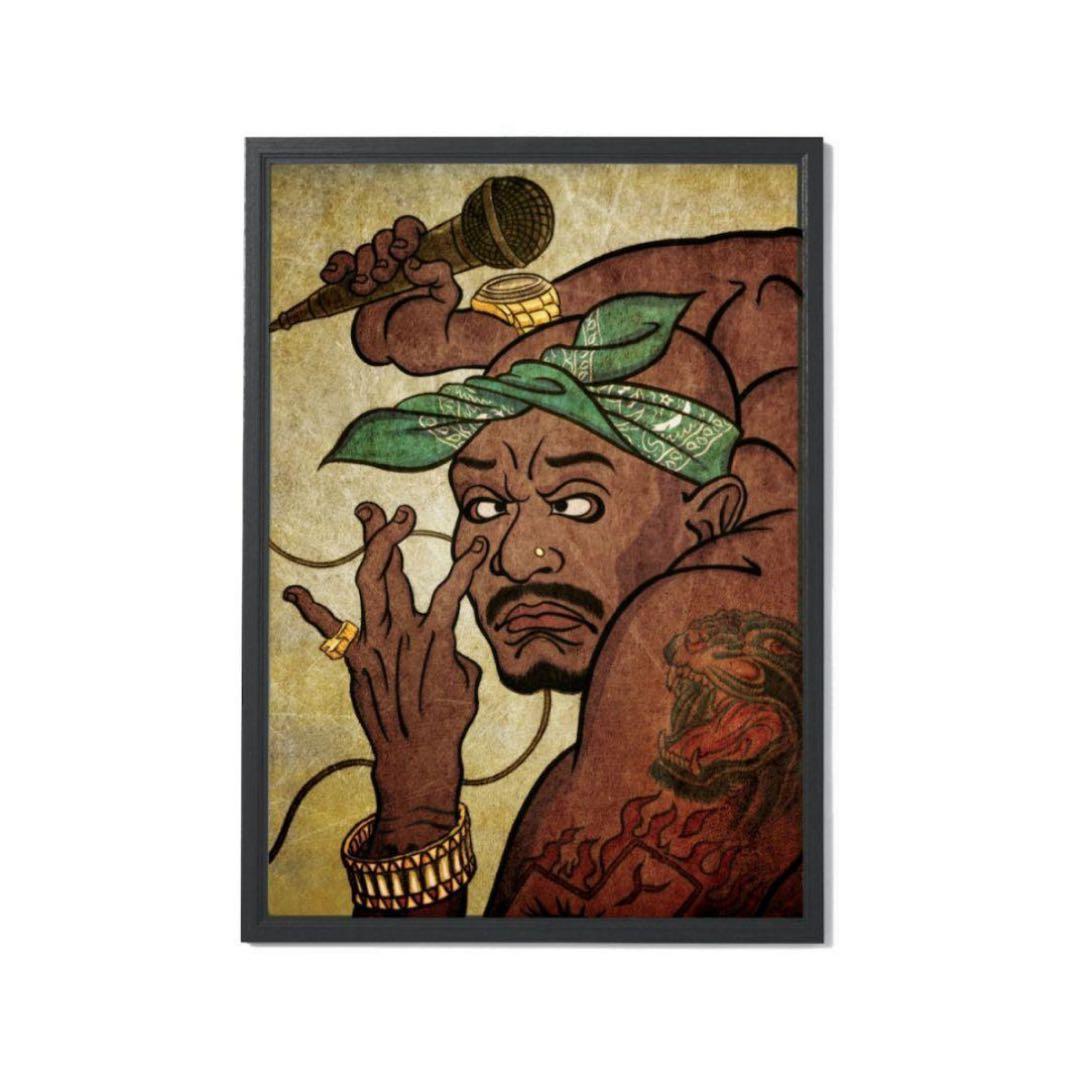 APPLEBUM 2pac tupac浮世絵ポスター A1 新品未使用