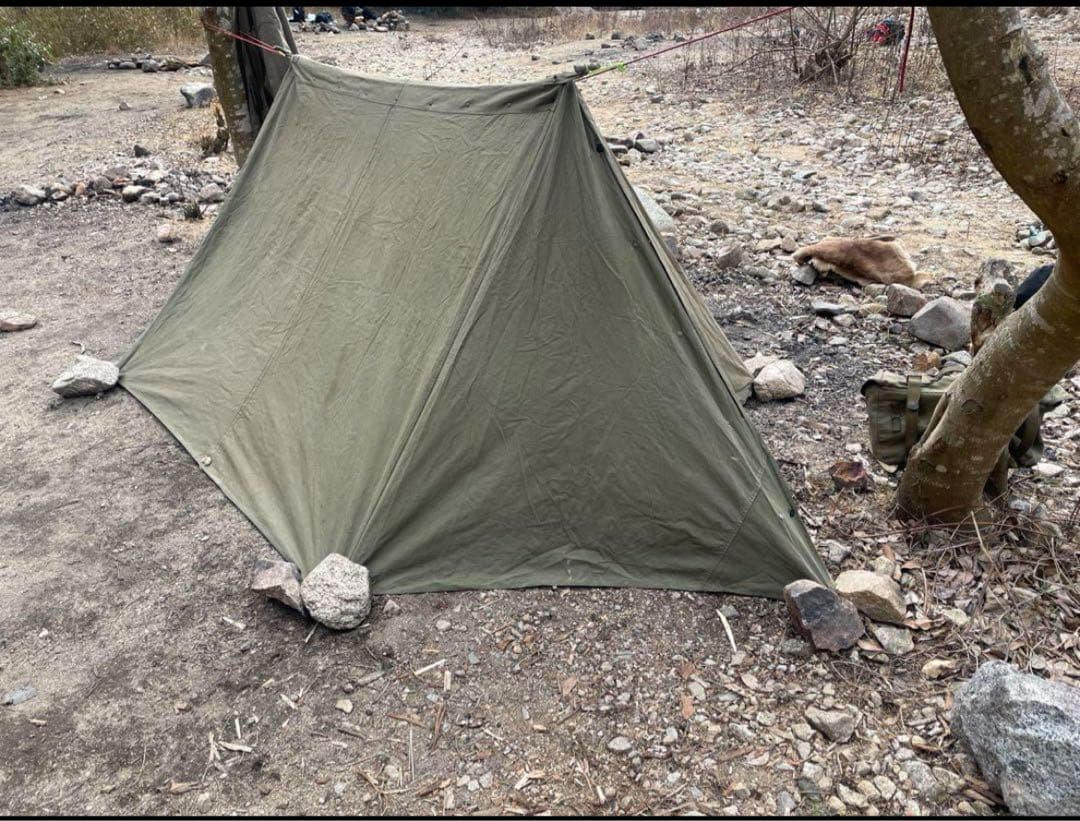 超激レア 40's US シェルターハーフ パップテント 軍幕 ビンテージ