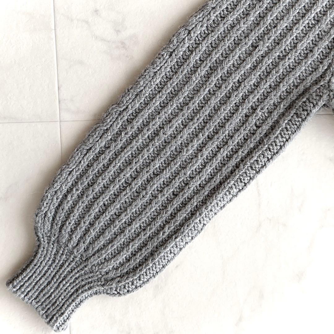 Hug O War クロスアンドクロス アルパカミックスケーブル編みニット