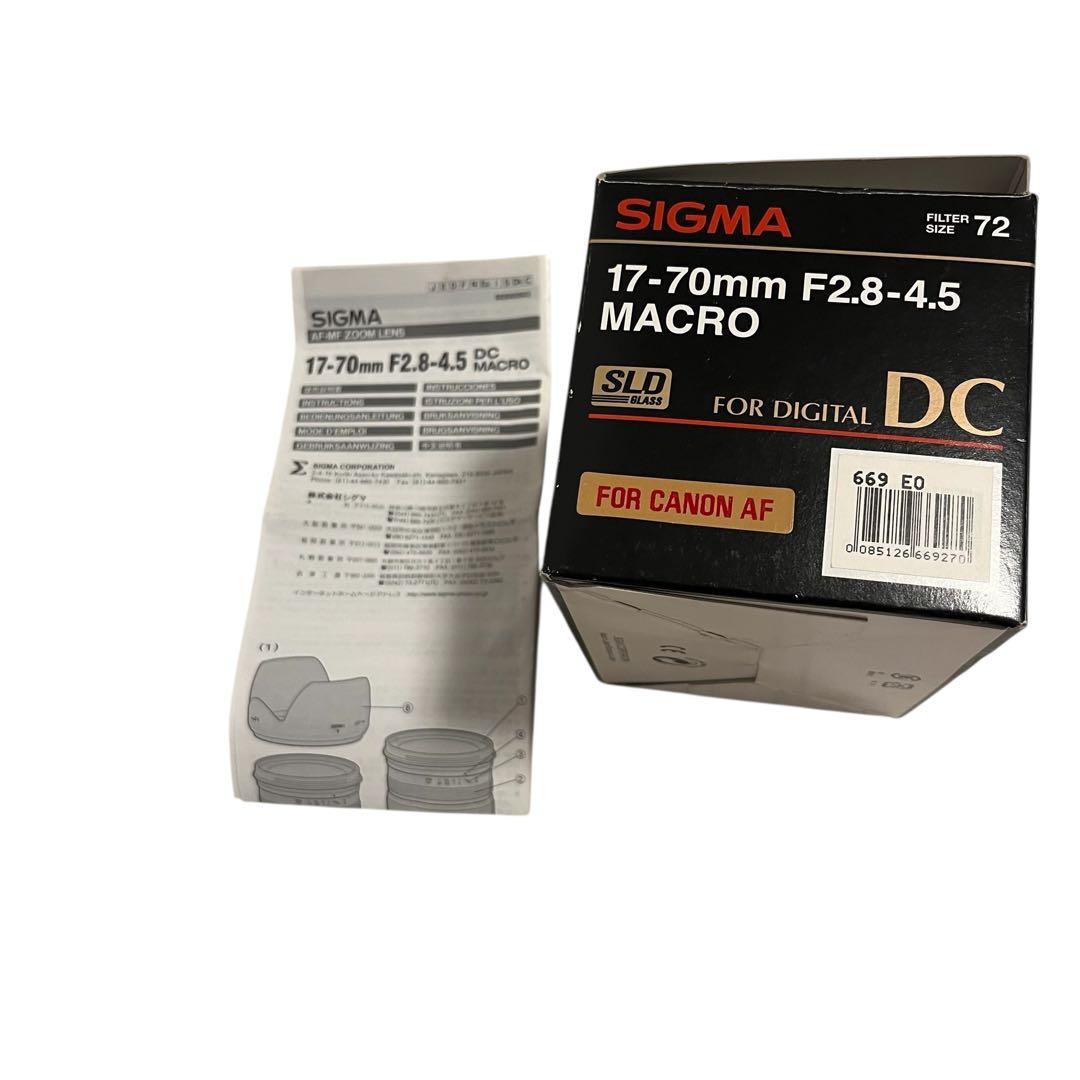 ✨大評判神レンズ♪SIGMA 17-70mm f2.8-4.5 キヤノン用✨