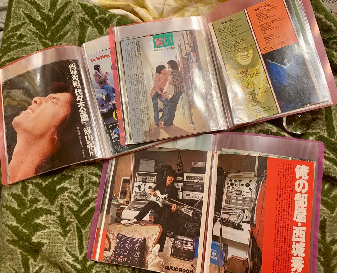 西城秀樹　★雑誌切り抜き250ページ〜300ページ★ファイル3冊★希少記事多数