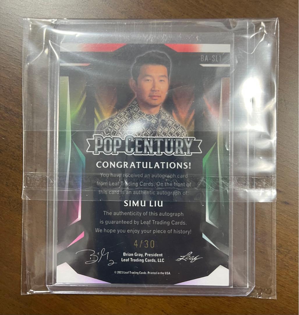 2023 Leaf Pop Century シムリウ 直筆サインカード - メルカリ