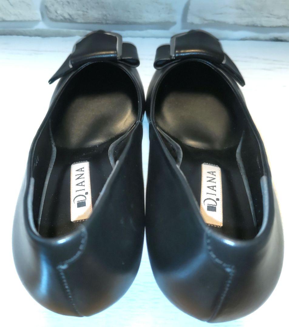 【超美品】DIANA☆パンプス☆バックル付き☆黒☆23.5cm
