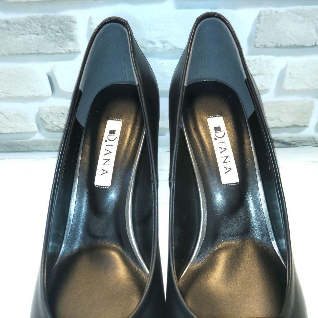 【超美品】DIANA☆パンプス☆バックル付き☆黒☆23.5cm