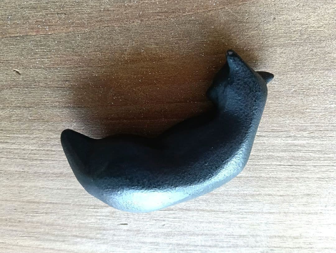 MIKIMOTO 猫の文鎮 「以猫伝心」 南部鉄器 - メルカリ