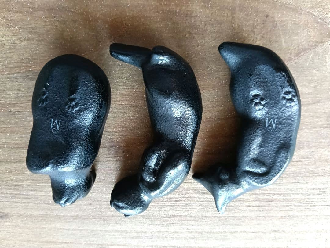 MIKIMOTO 猫の文鎮 「以猫伝心」 南部鉄器 - メルカリ