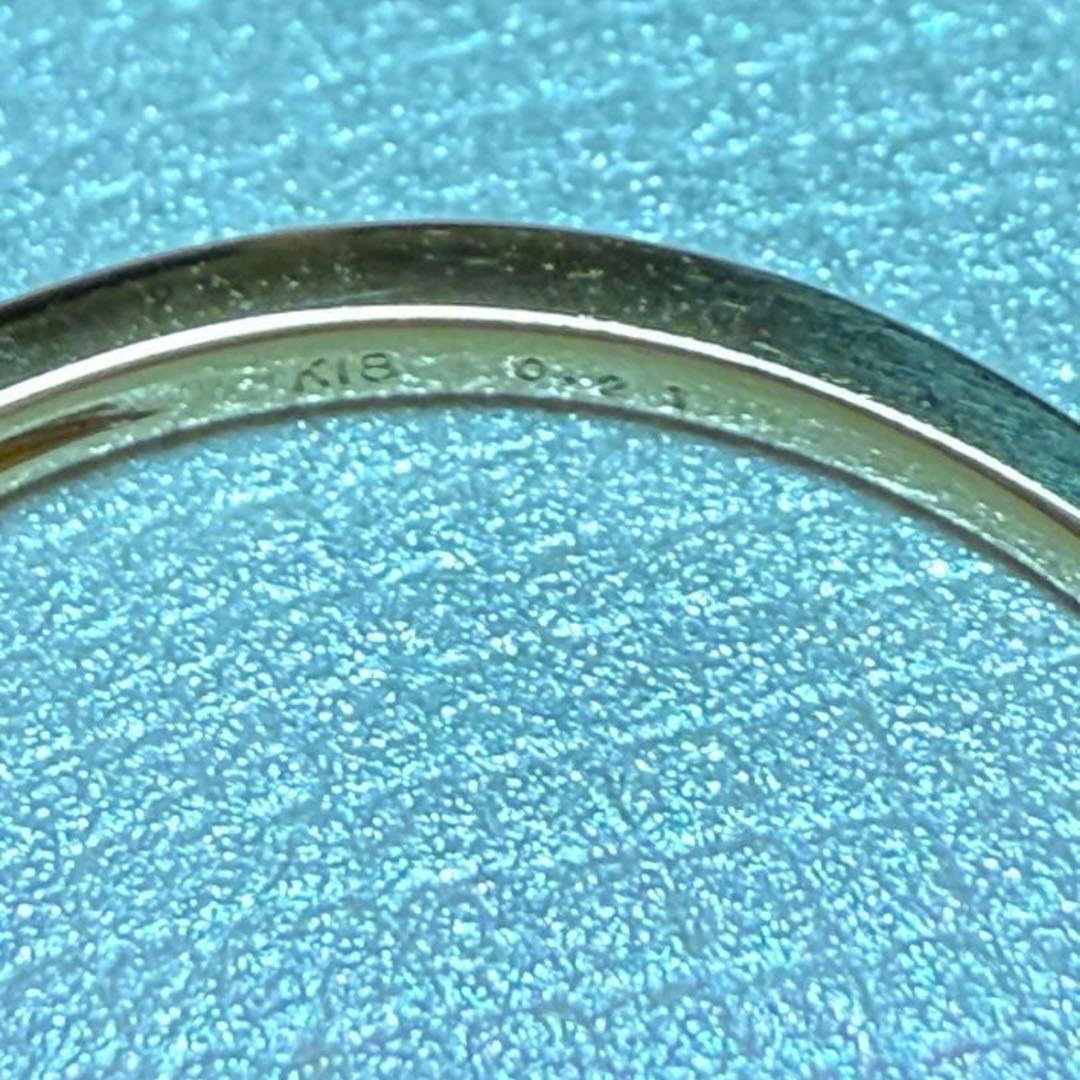 土日でお値下げ中《希少》k18コーンフラワーサファイア鑑別書付きリング#11