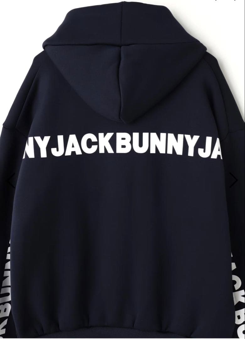ジャックバニー人気完売KARUISHI裏フリースフーディプルオーバー紺0