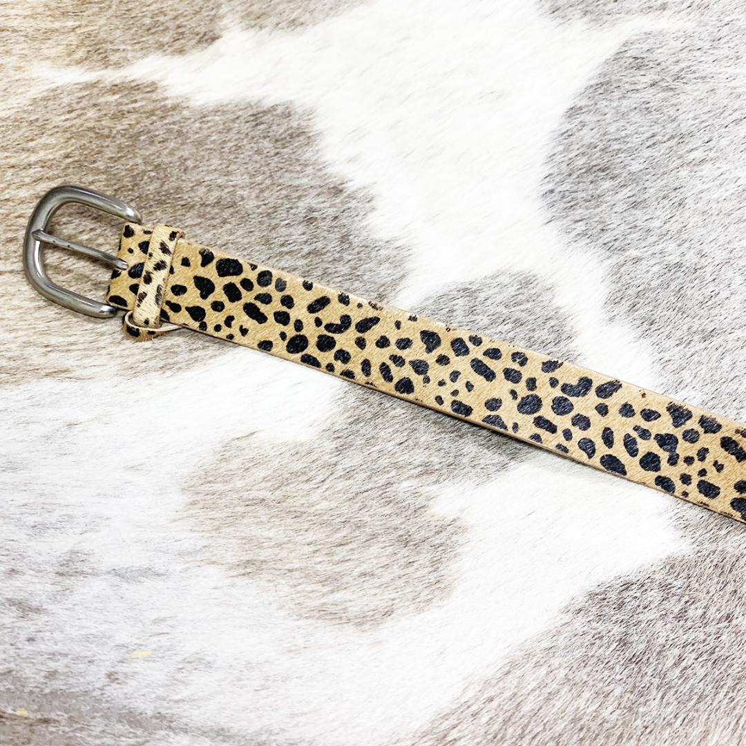 チーター柄 ハラコ ベルト レオパード ヒョウ柄 ロカビリー - メルカリ
