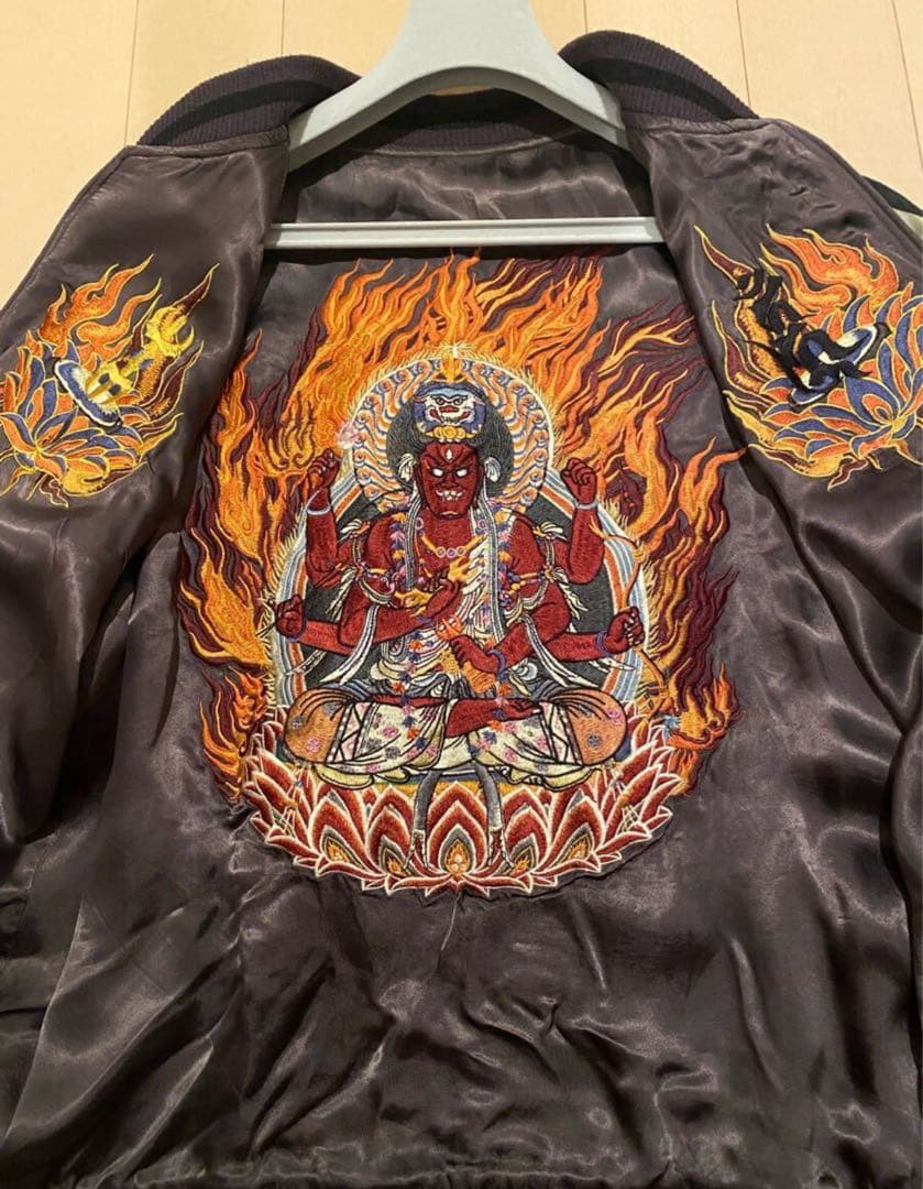 オ*ル様 超希少 SATORI スカジャン 不動明王 L さとり サトリ - メルカリ