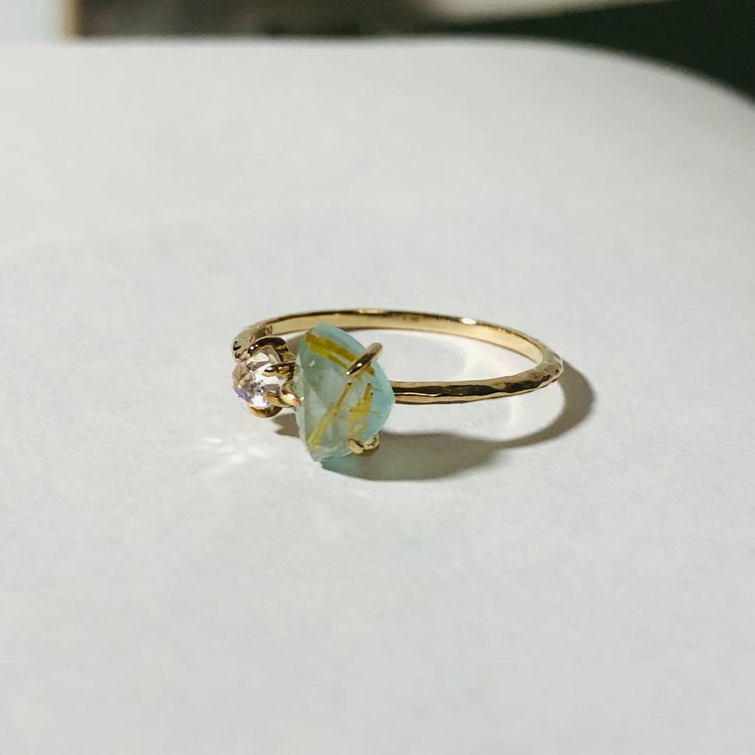 NOJESS ノジェス リングK10 11号 ルチル ラブラドライト - メルカリ