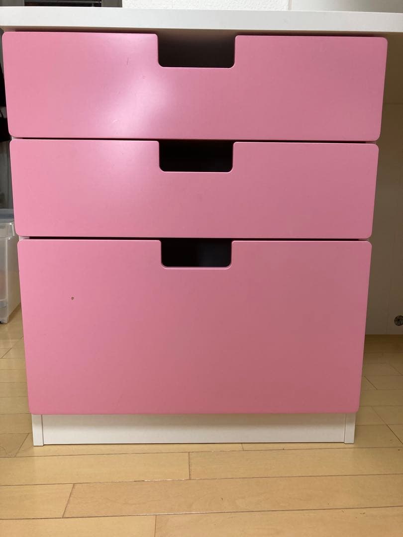 イケア STUVA ロフトベッド ピンク - メルカリ