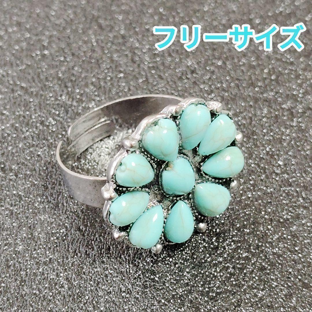 指輪 ターコイズ リング 5個セット アクセサリー アンティーク指輪