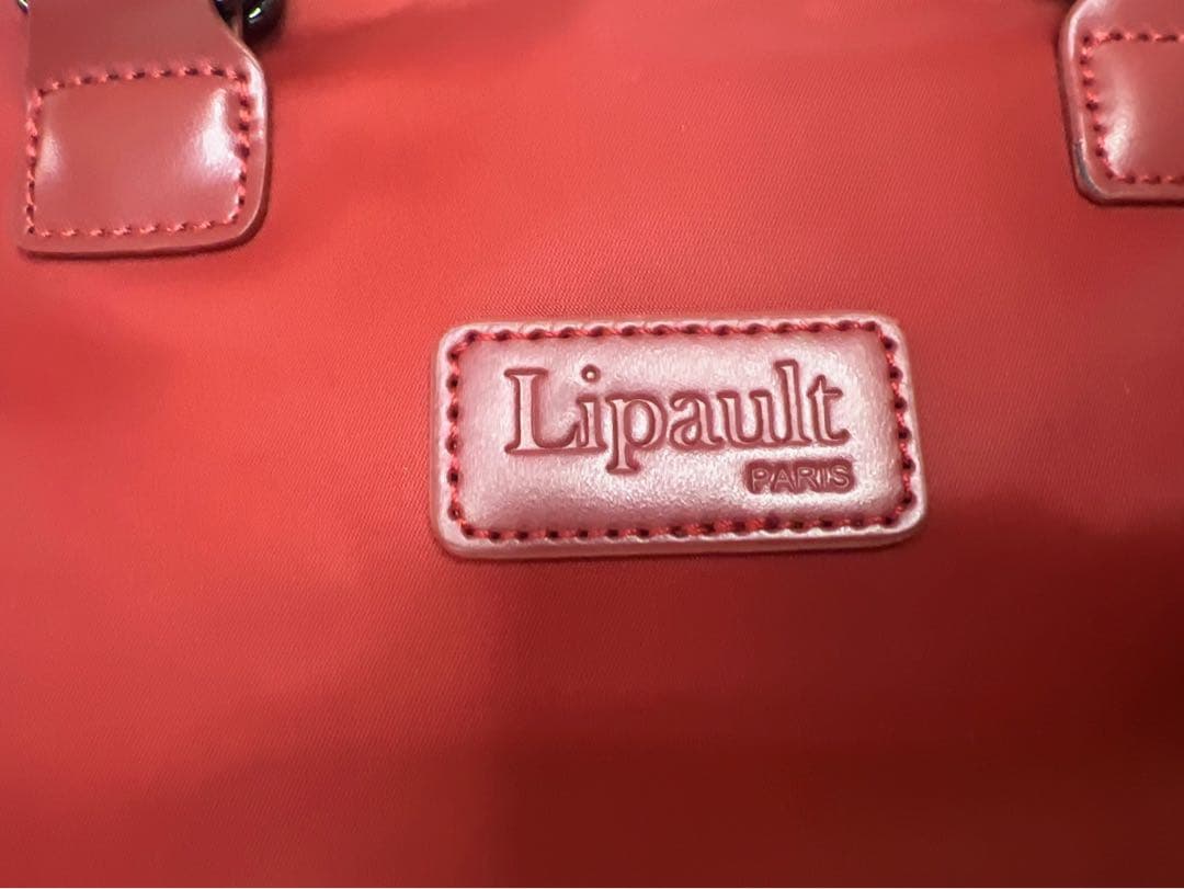 Lipault PARIS レディースバッグ ワインレッド シンプル2way - メルカリ