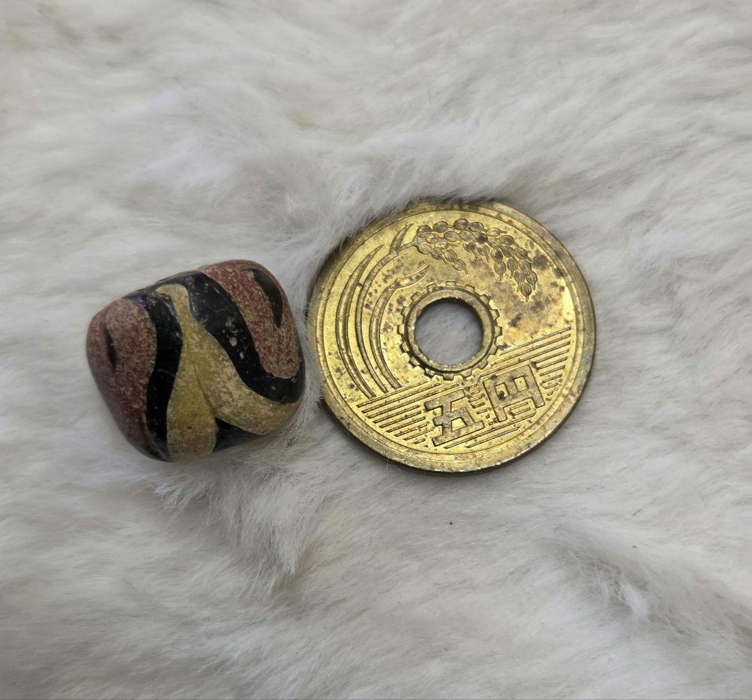 015蜻蛉玉 古いアートピース 赤黒黄 - メルカリ